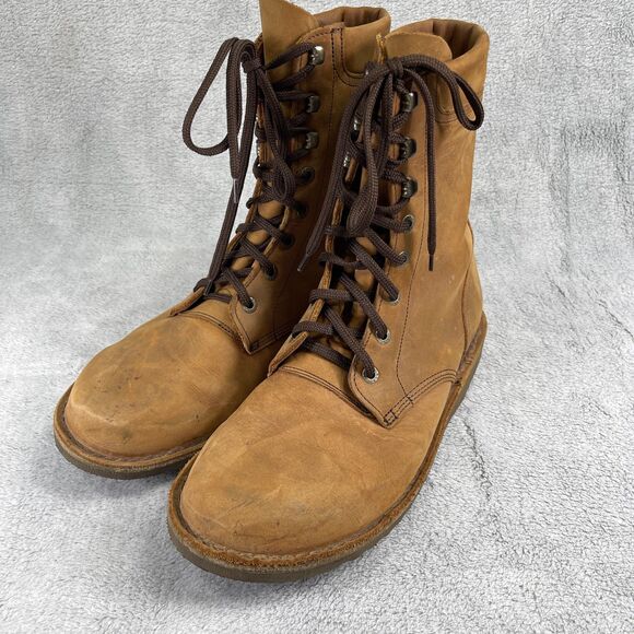 Jim Green AR8 Fudge Mens Boots US 13 Brown Leather Water Resistant Work Boots - Picture 1 of 12